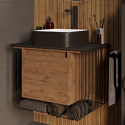 Grossman Мебель для ванной Винтаж 70 GR-4042BW веллингтон/металл черный – фотография-4